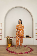 Thumbnail for Joban Fashion Peach Hand Block Print Cotton Kurta Set - Distacart