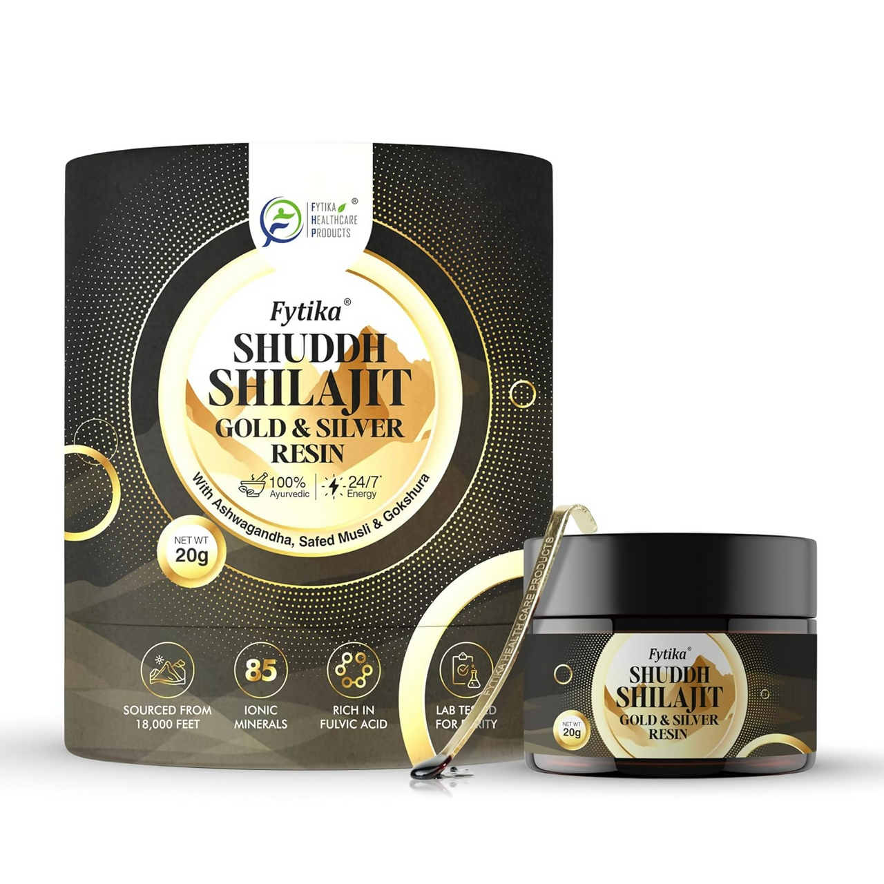 Fytika Shuddh Sj Gold & Silver Resin - Distacart