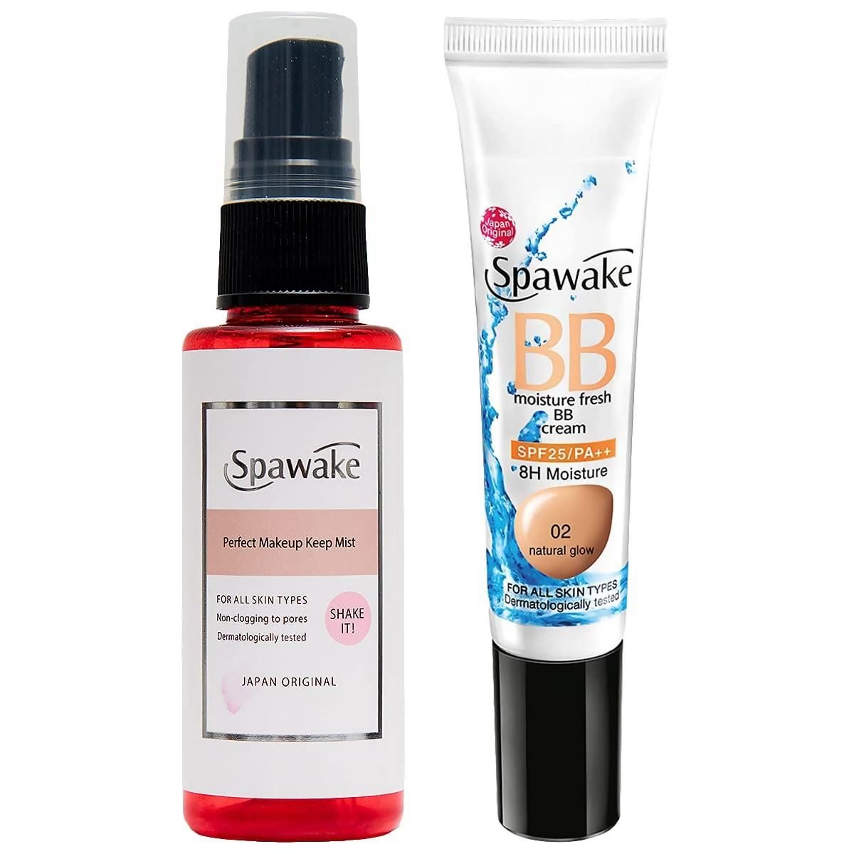 Spawake Makeup mist with Vitamin B6 + Natural Glow BB Cream Combo - Distacart