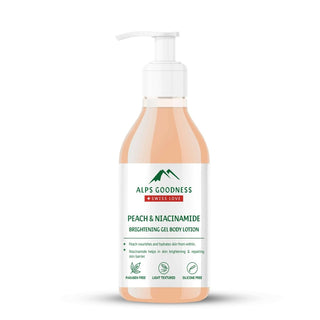 Alps Goodness Peach & Niacinamide Brightening Gel Body Lotion - Distacart