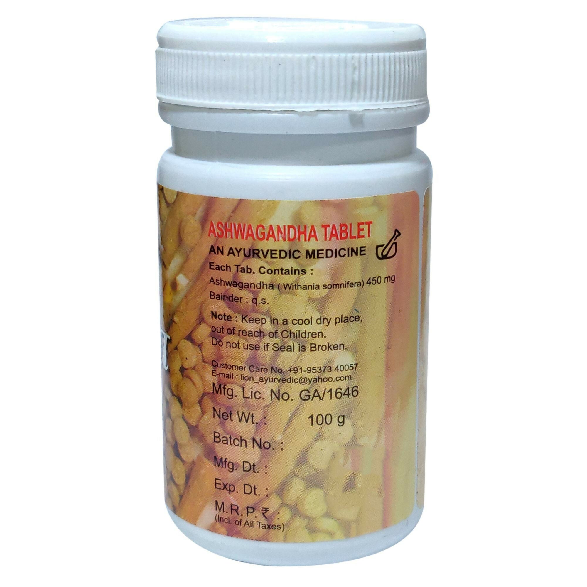 Lion Ayurveda Ashwagandha Tablets