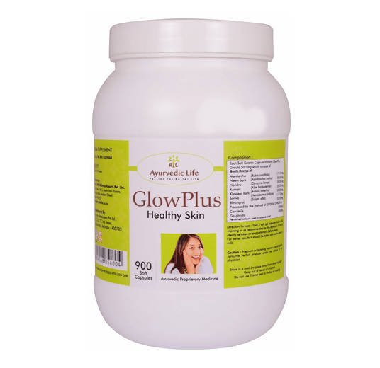 Ayurvedic Life Glow Plus Healthy Skin Capsules - Distacart