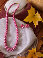 Thumbnail for Inhanns Spectrum Everyday Pearl Sets - Single Strand - Hotpink - Distacart
