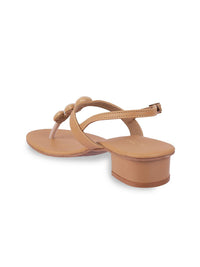Thumbnail for Metro Women Beaded Thong Heels