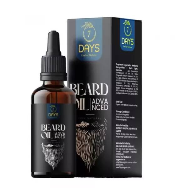 7 Days Advanced Beard & Hair Growth Oil - Distacart