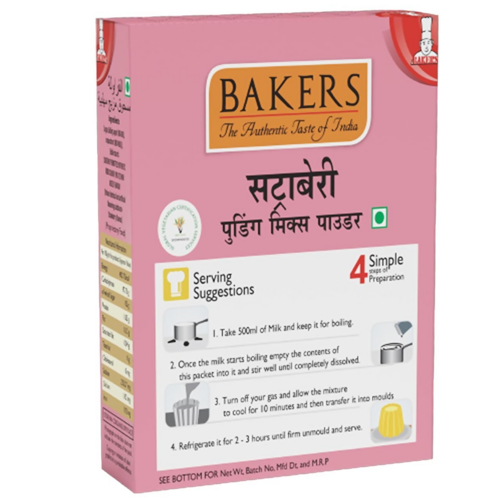 BAKERS Strawberry Pudding Mix - Dista
