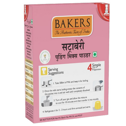 BAKERS Strawberry Pudding Mix - Dista