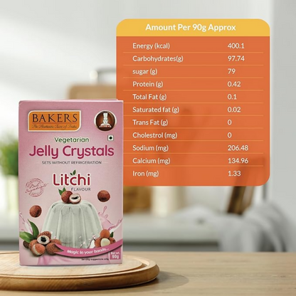 BAKERS Jelly Crystals - Litchi - Dista
