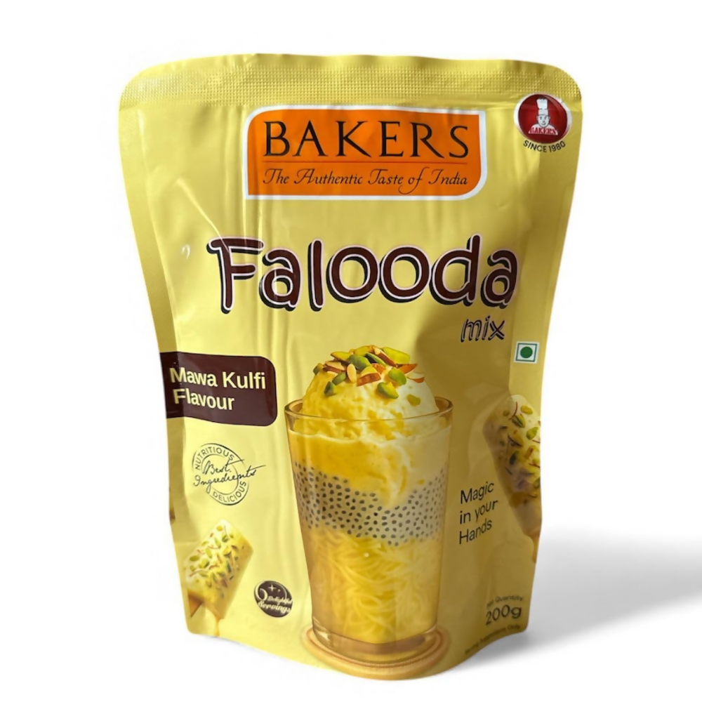 BAKERS Flavour Chocolate, Kulfi and Vanilla Falooda Mix Powder - Dista