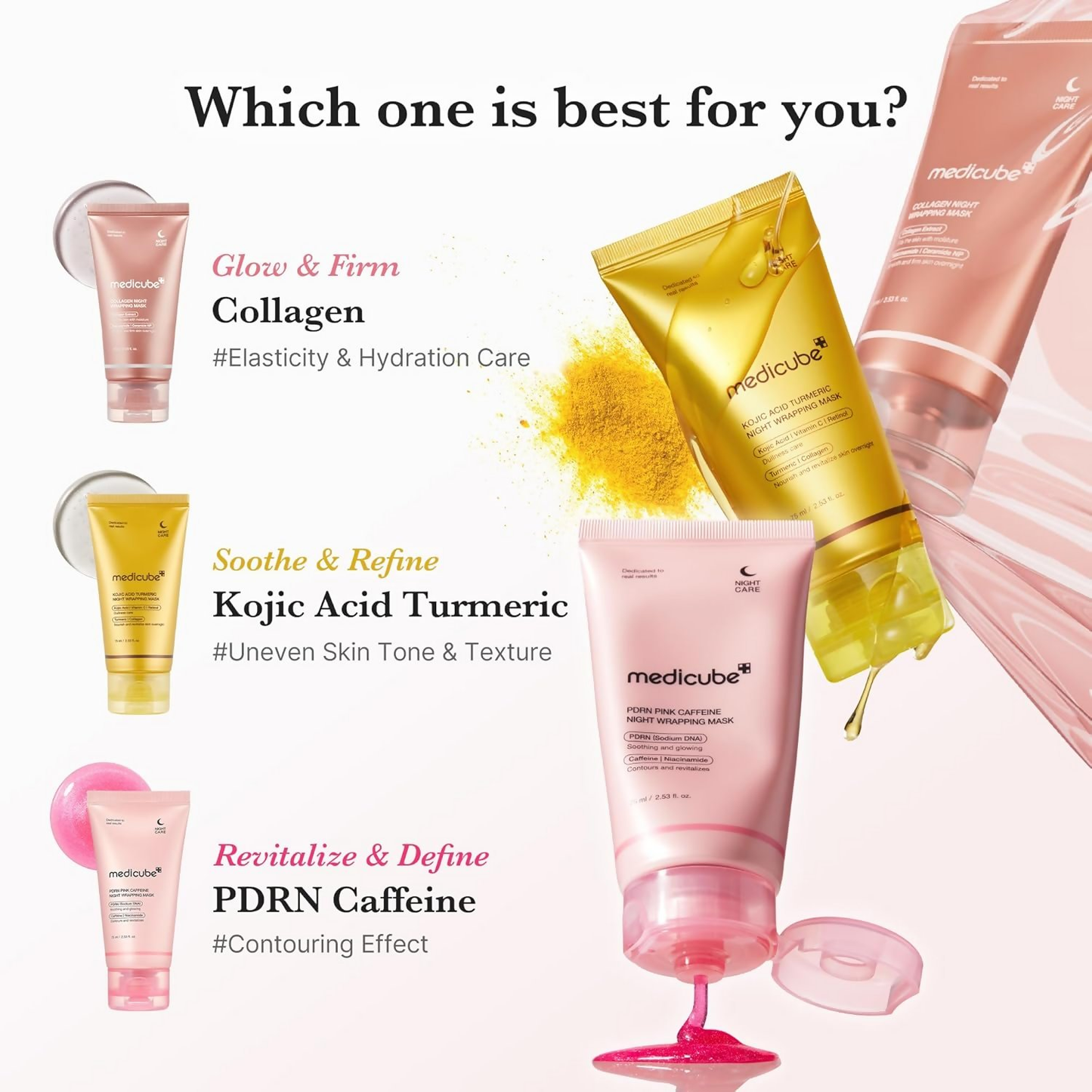 Medicube Collagen Overnight Wrapping Peel Off Facial Mask Pack - Dista
