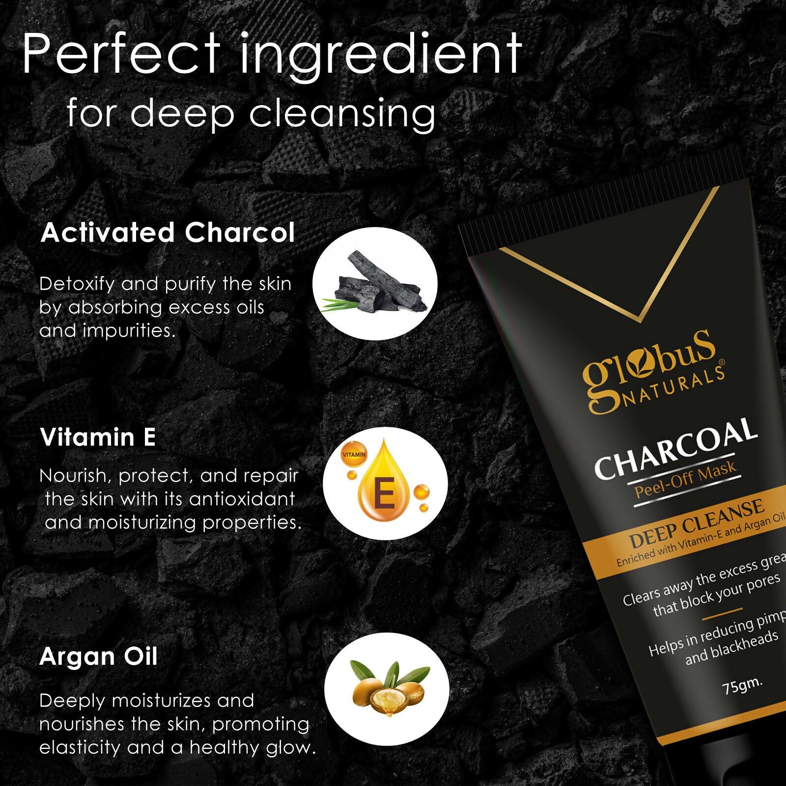 Globus Naturals Charcoal Peel Off Mask