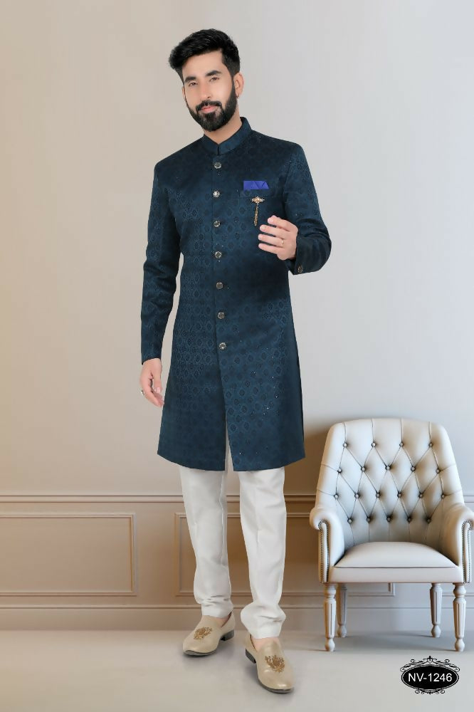 Joban Fashion Men's Blue TR Kurta with Pyjama - Distacart