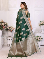 Thumbnail for Aastha Fashion Green Soft Organza Silk Weaving Saree - Distacart