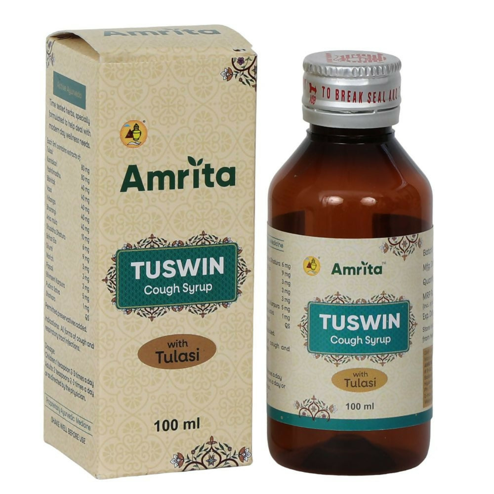 Amrita Tuswin Cough Syrup With Tulasi - Distacart