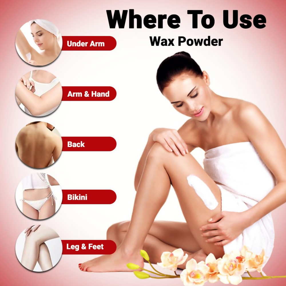 VedicAyurveda Herbal Wax Powder - Rose - Dista