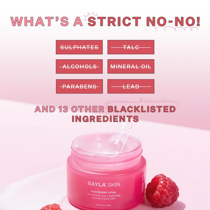 Bayla Skin Raspberry Glow Face Mask - Dista