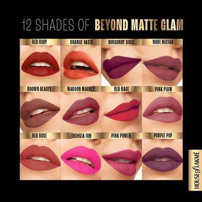 Lakme Absolute Beyond Matte Lipstick - 203 Fuchsia Fun - Distacart