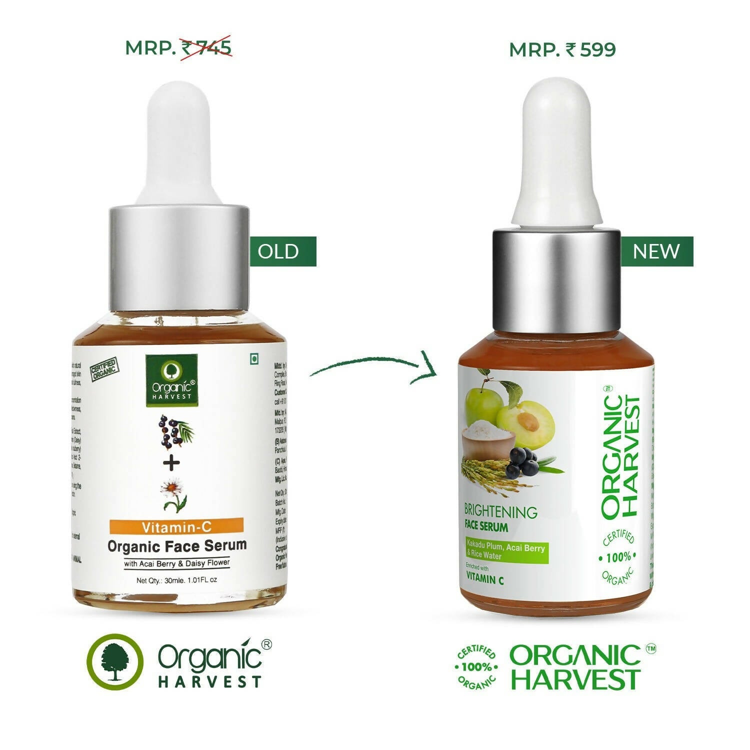 Organic Harvest Vitamin C Organic Face Serum - Distacart