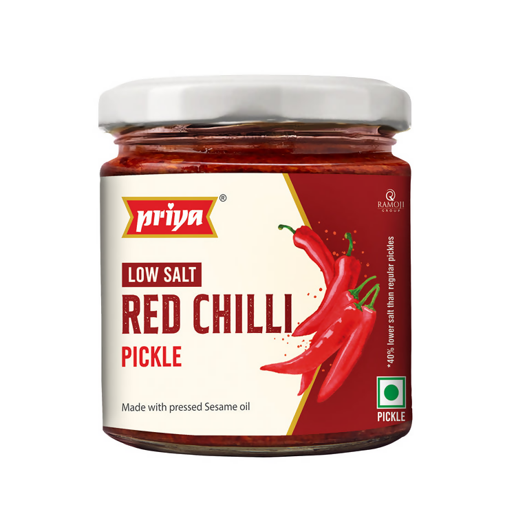 Priya Low Salt Red Chilli Pickle