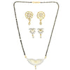 AanyaCentric Gold Plated Mangalsutra with Pendant, 2 Pair Earrings - Distacart