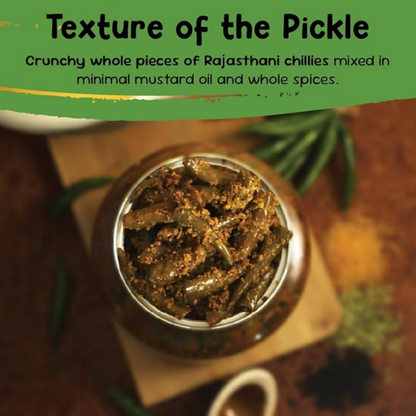 FarmDidi Rajasthani Green Chilli Pickle - Distacart