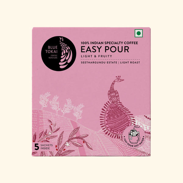 Blue Tokai Seethargundu Estate Light Roast Easy Pour Sachets - Distacart