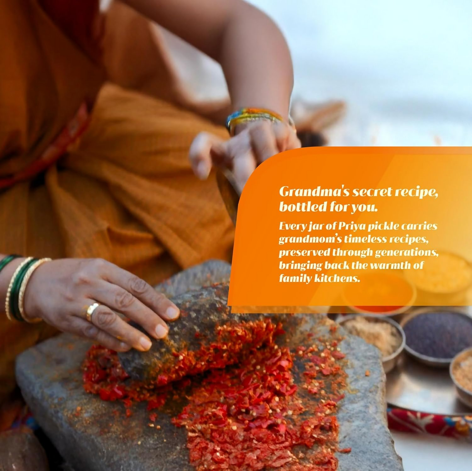 Priya Red Chilli Without Garlic Pickle