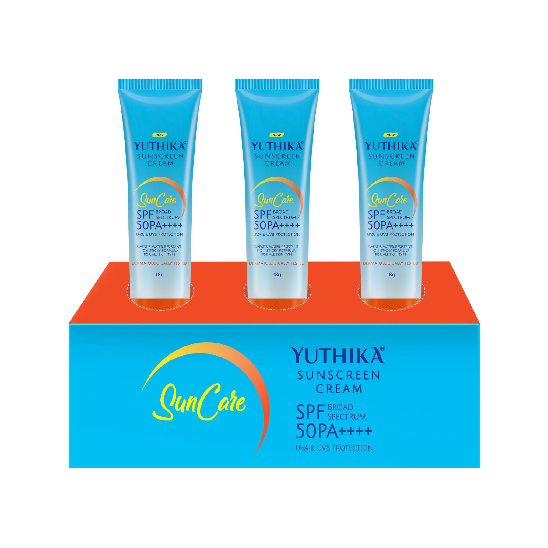 Yuthika Sunscreen Lotion SPF 50 PA+++(Pack of 3) - Distacart