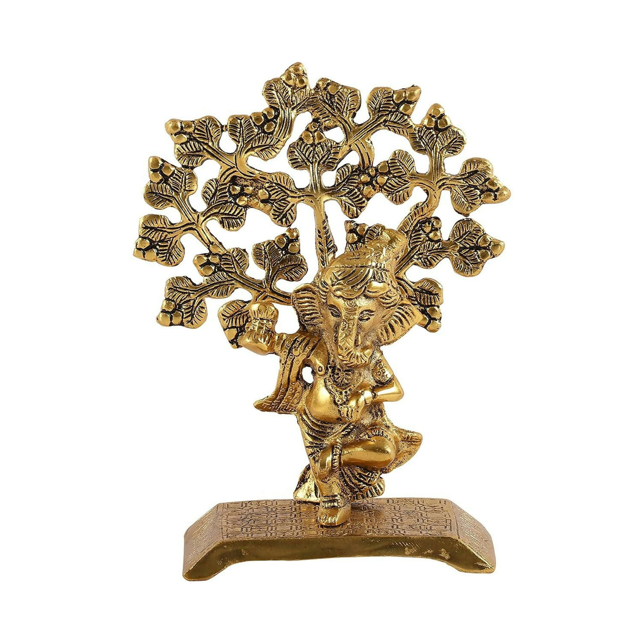 Heyearth Lord Ganesh Statues With Tree,Ganesha Figurine,Lord Ganesha Idol - Distacart