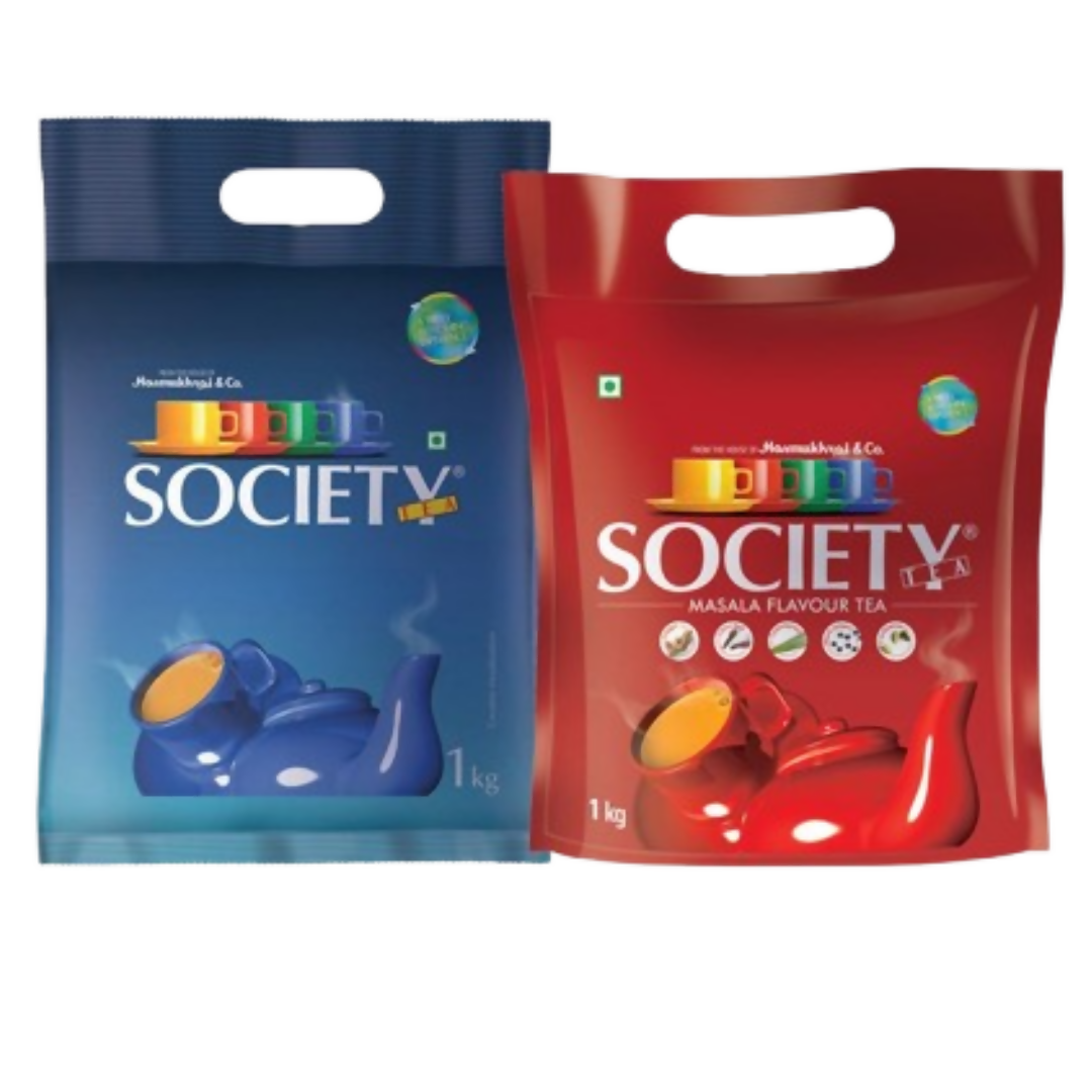 Society Leaf Tea & Society Masala Tea Pouch Combo