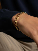 Thumbnail for NVR Men's Gold Plated Cuff Bracelet - Distacart