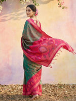 Thumbnail for Shree Shyam Fashion Mehndi Soft Silk Saree - Distacart