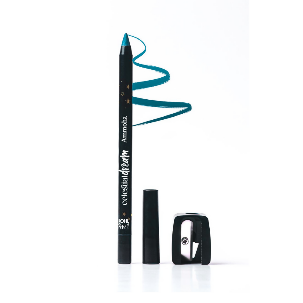 Ammoha Cosmetics Turquoise waterproof Kohl Pencil - Distacart