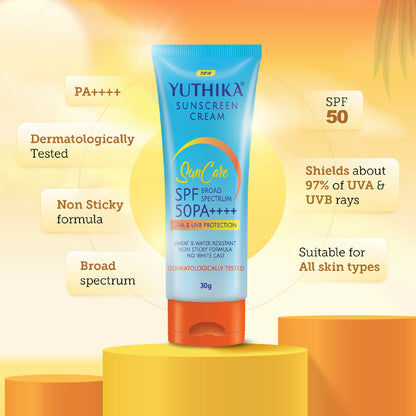Yuthika Sunscreen Lotion SPF 50 PA+++ - Distacart