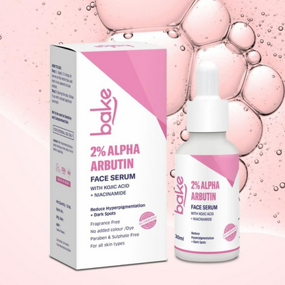 Bake 2% Alpha Arbutin Face Serum With Kojic Acid & Niacinamide - Distacart