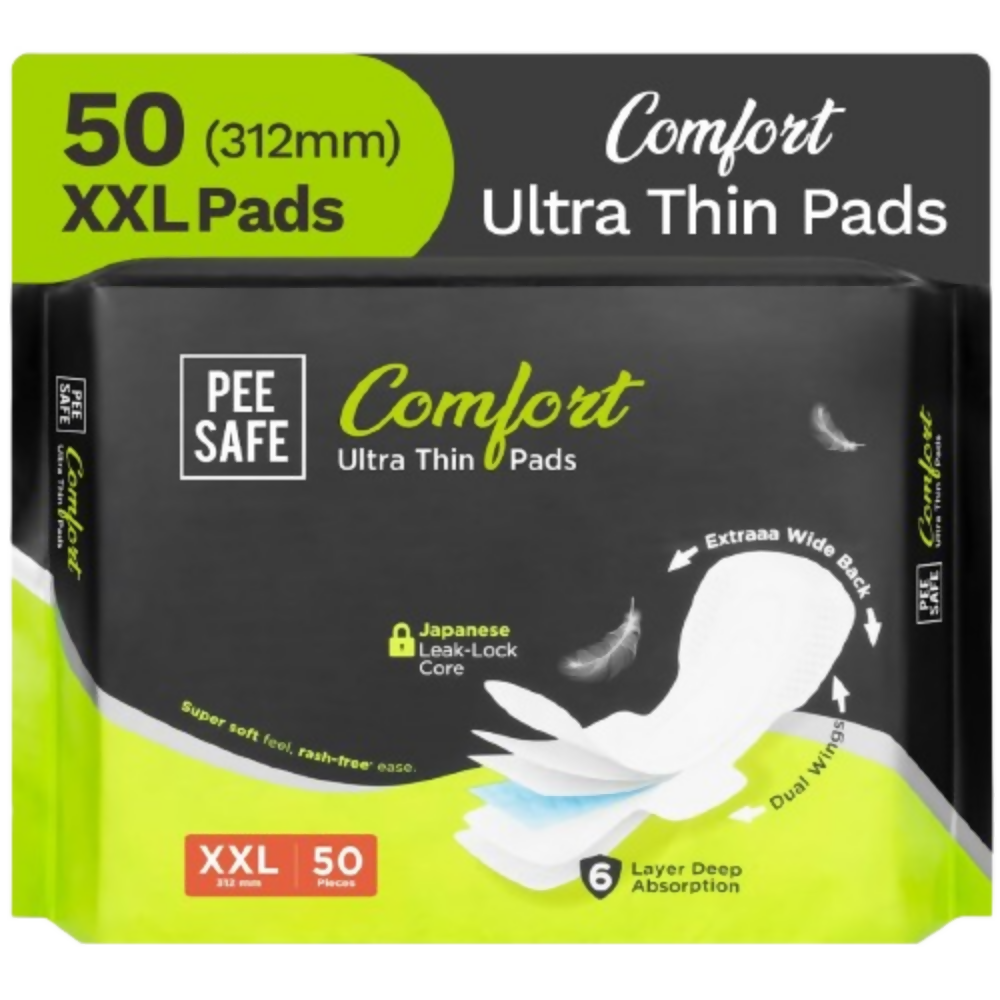 Pee Safe Comfort Ultra Thin Sanitary Pads For Women - XXL - Dista