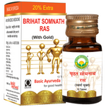 Thumbnail for Basic Ayurveda Brihat Somnath Ras (With Gold) - Distacart
