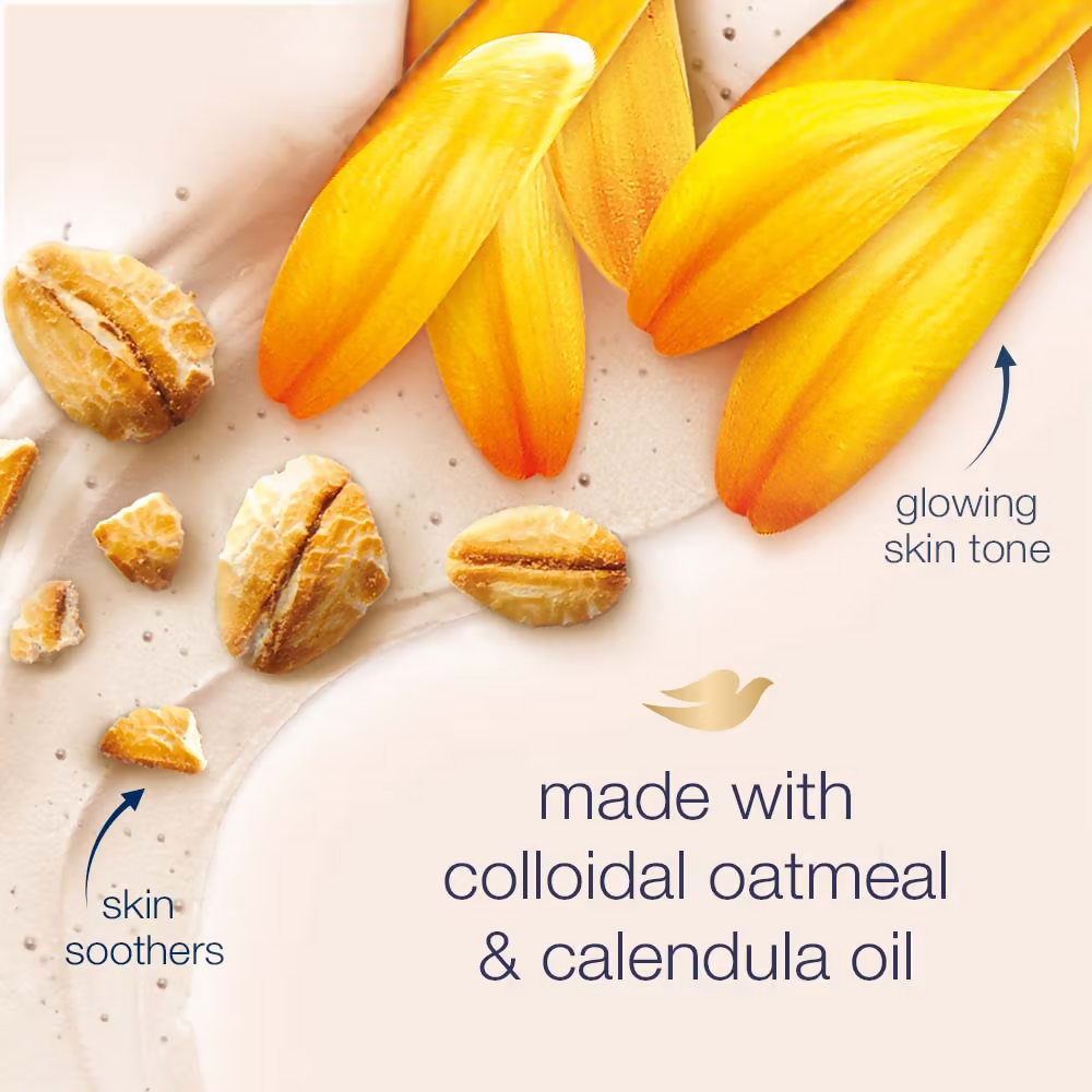 Dove Exfoliating Body Polish Scrub - Oatmeal & Calendula Oil - Distacart
