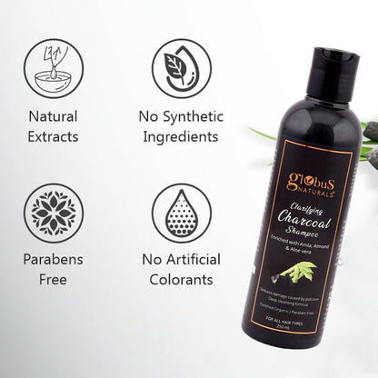 Globus Naturals Charcoal Shampoo - Distacart