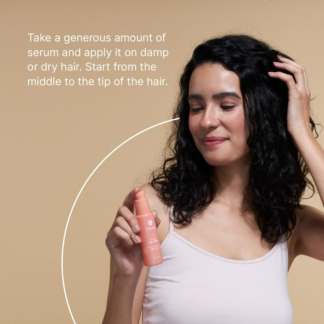Oteria Go-To Hair Serum Premium Anti Frizz Hair Serum - Enriched with B-Vitamins & Niacinamide - Distacart
