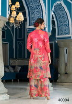 Thumbnail for Designer Stylish Orange Pure Muslin Stitched Suit - Apoorva - Distacart
