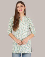 Thumbnail for Jaitra Apparels Women Printed Rayon Straight Kurta (Off White)