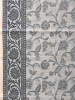Thumbnail for White Cut Work Sico Cotton Saree with All Over and Border Design - Global Threads - Distacart