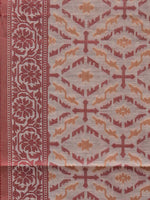 Thumbnail for White Cut Work Sico Cotton Saree with All Over Banaras Design - Global Threads - Distacart