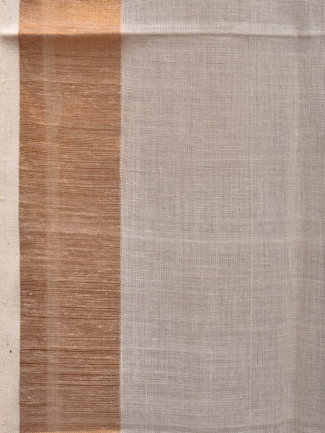 White Khadi Cotton Handloom Saree with Parrots Pallu Design - Global Threads - Distacart