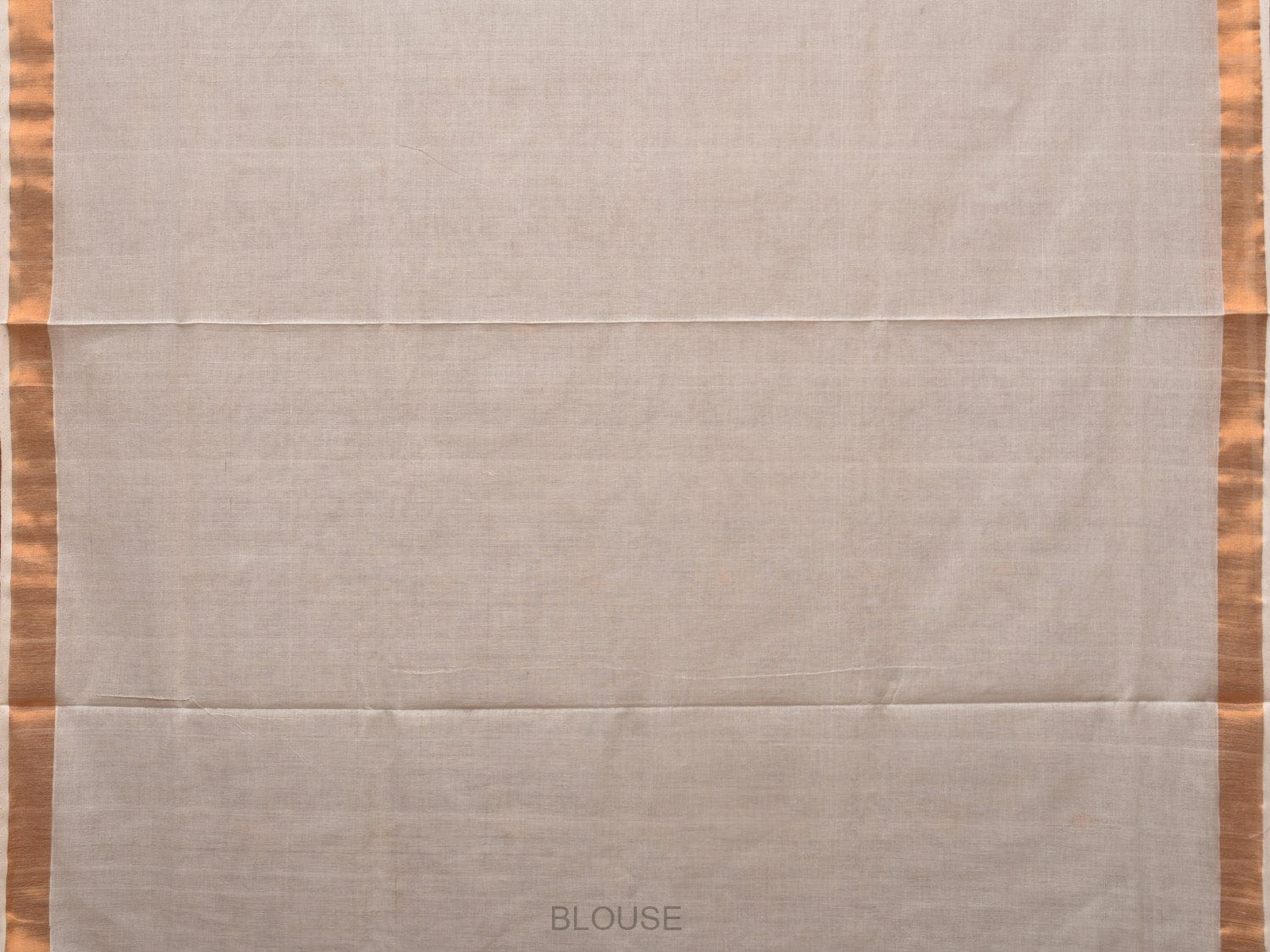 White Khadi Cotton Handloom Saree with Parrots Pallu Design - Global Threads - Distacart