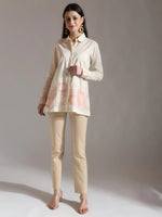 Thumbnail for Yufta White Pure Cotton Top With Embroidery With Lining