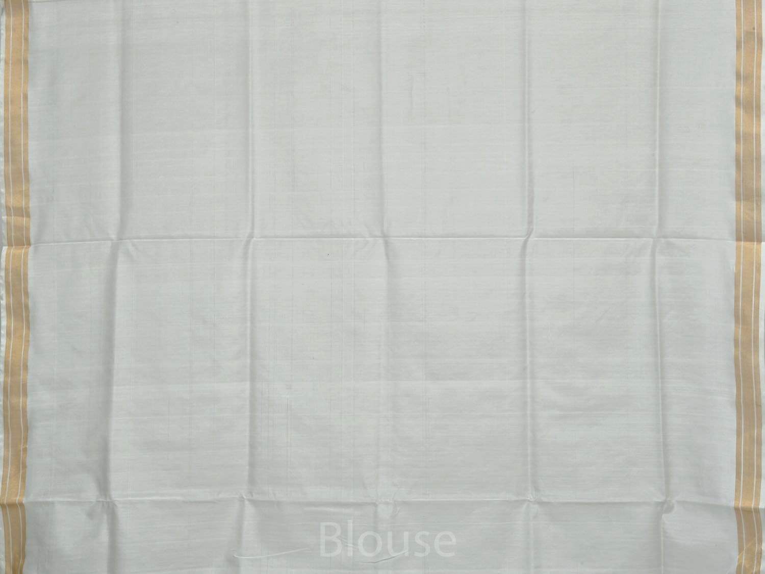 White Uppada Cotton Handloom Saree with Mango Design Pallu - Global Threads - Distacart