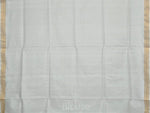 Thumbnail for White Uppada Cotton Handloom Saree with Mango Design Pallu - Global Threads - Distacart