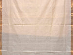 Thumbnail for White Uppada Cotton Handloom Saree with Mango Design Pallu - Global Threads - Distacart